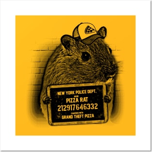 Pizza Rat Mugshot NYPD Posters and Art